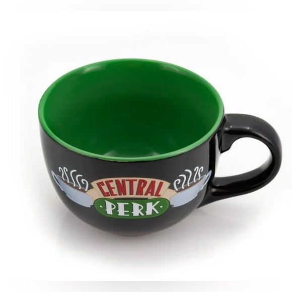 FRIENDS Other - Friends Central Perk Oversized Black Ceramic Coffee Soup Mug
